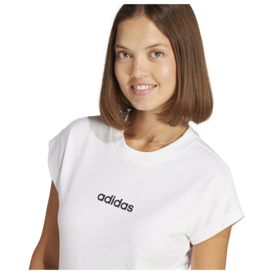 Adidas Γυναικεία κοντομάνικη μπλούζα Essentials Linear Single Jersey Tee Adidas Γυναικεία κοντομάνικη μπλούζα Essentials Linear Single Jersey Tee